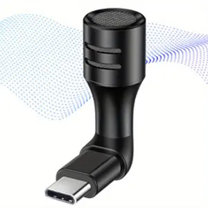 Flexible USB-C Microphone for Meetings, Gaming, and Voice Calls.Lightweight and Versatile, Suitable for Stage Performances and Touring