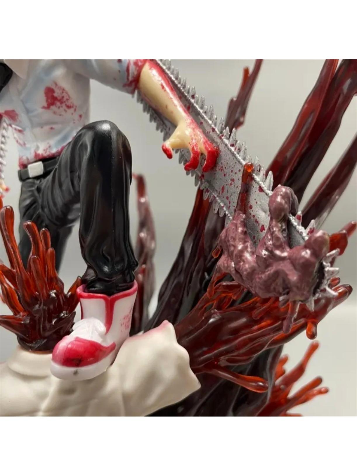 Chain Saw Man Electric Demon Form Anime Figure Model 25cm Collectible Gift Detailed Action Figure Action Pose Desk Decor Stress Relief Toy Halloween Birthday Limited Edition