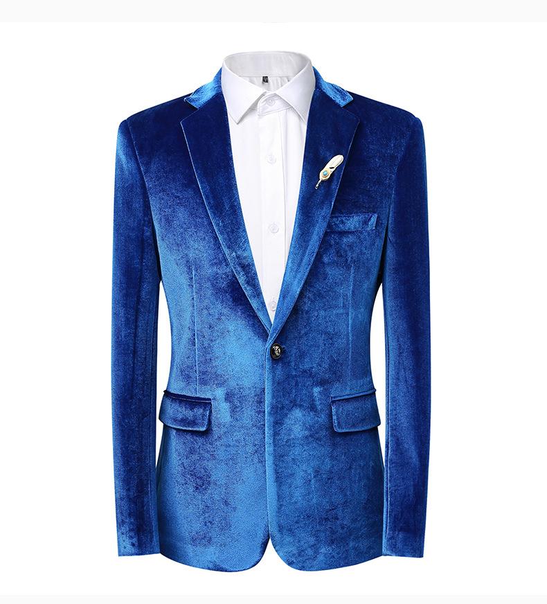 Men's Velvet Suit Jacket  Wedding Tuxedo, Formal Gala Dinner Blazer, Casual Evening Dress Coat
