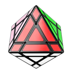 FanXin FTO Rotating Octahedron 3x3 Hexagonal Prism Plastic Special-Shaped Magic Cube, Speed Fidget Puzzle Toy for Gifts, Stress Relief Classic Novelty Toy