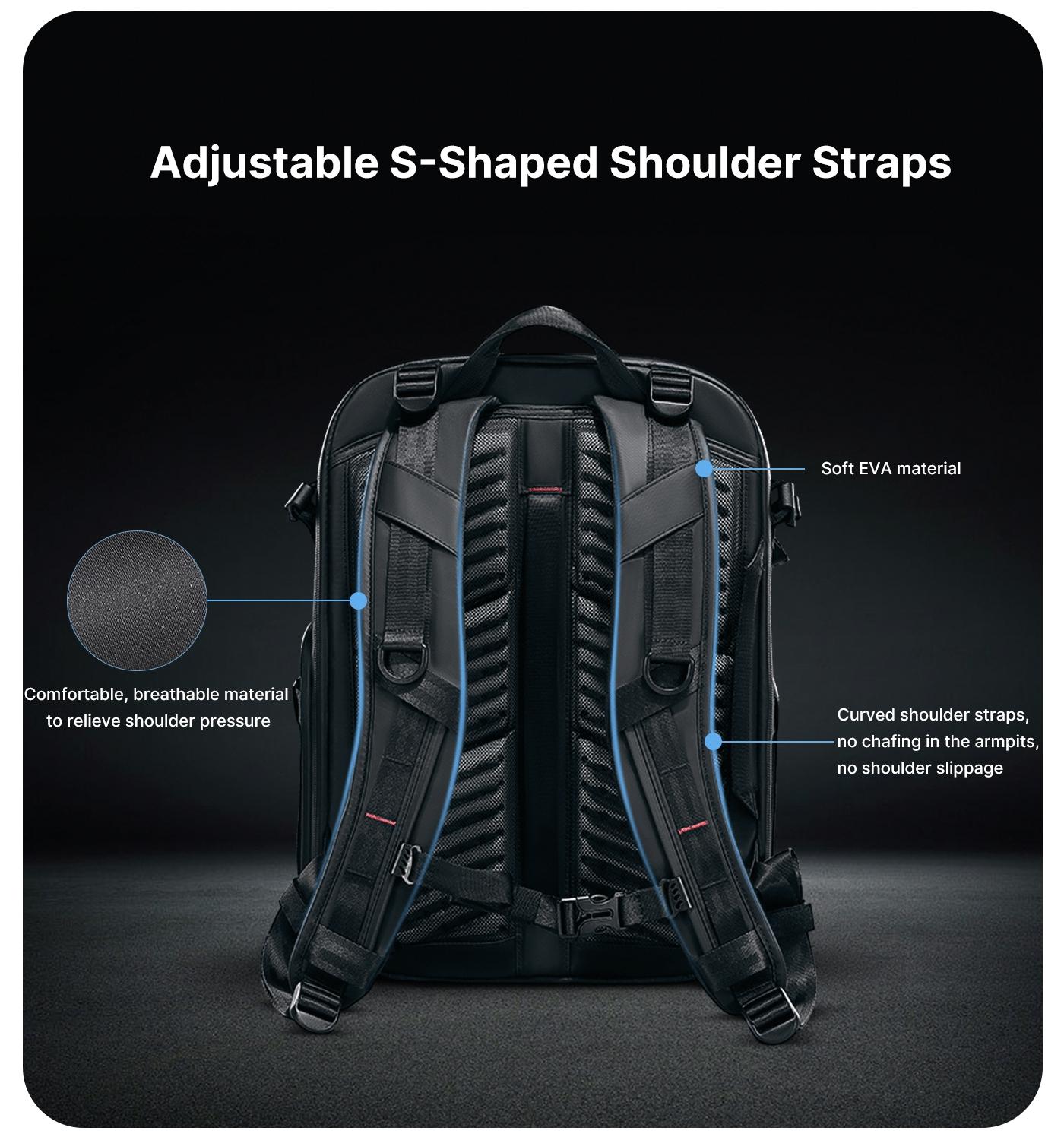 Ulanzi BP09 Camera Backpack 22L Large Capacity Waterproof Digital SLR Camera Photography Travel Bag Tripod Holder Outdoor Video