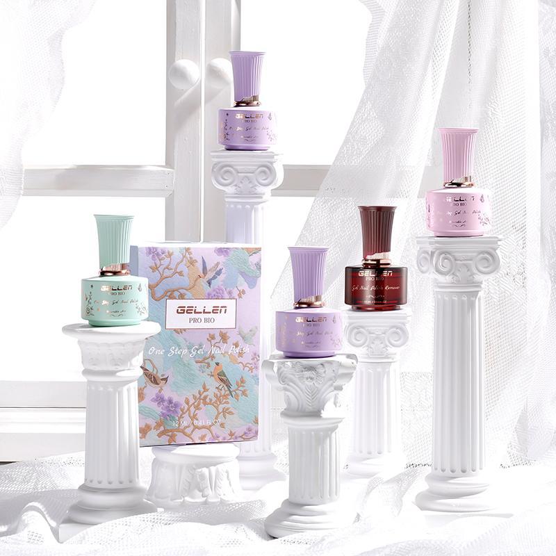 GELLEN PRO BIO One-Step Gel Nail Polish Cat-Eye Set with AI Smart UV Lamp | 5-in-1 Formula | Fast Curing & Beginner-Friendly Salon Cutics Cosmetic Manicure