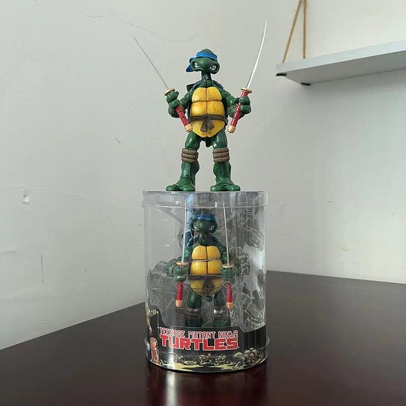 4pcs Teenage Mutant Ninja Turtle Action Figure NECA Raph Leonardo Donatello Mikey Figuras Comic TMNT Collection Model Toys Gift popular