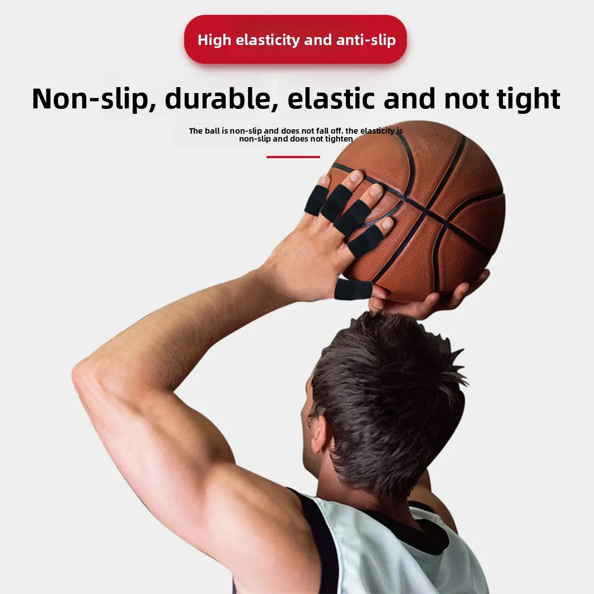 Finger Protector 10 Pcs for Basketball Volleyball, Adjustable Breathable Thumb Joint Support Brace, Injury Prevention and Pain Relief