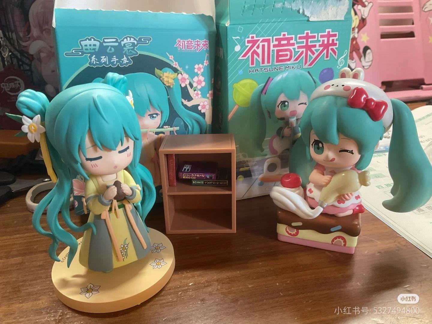 Hot Hatsune Miku Animation Game Blind Box Toys Hanfu Chinese Traditional Cloth Q-Version Anime Figures Action Model Collection popular