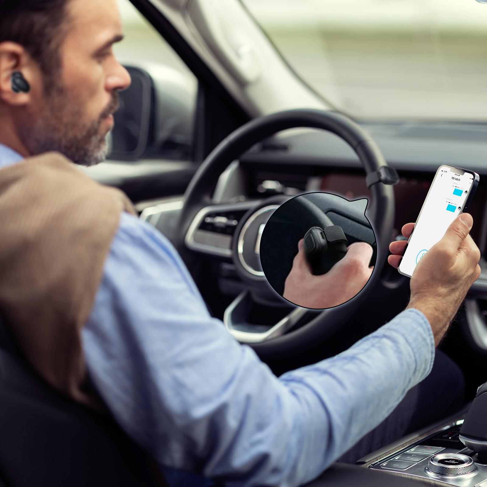 TIDRADIO Wireless PTT (New) Pushbuttons for Phone APP Replaceable Wireless ProgrammerAdaptable to many models UV-5R