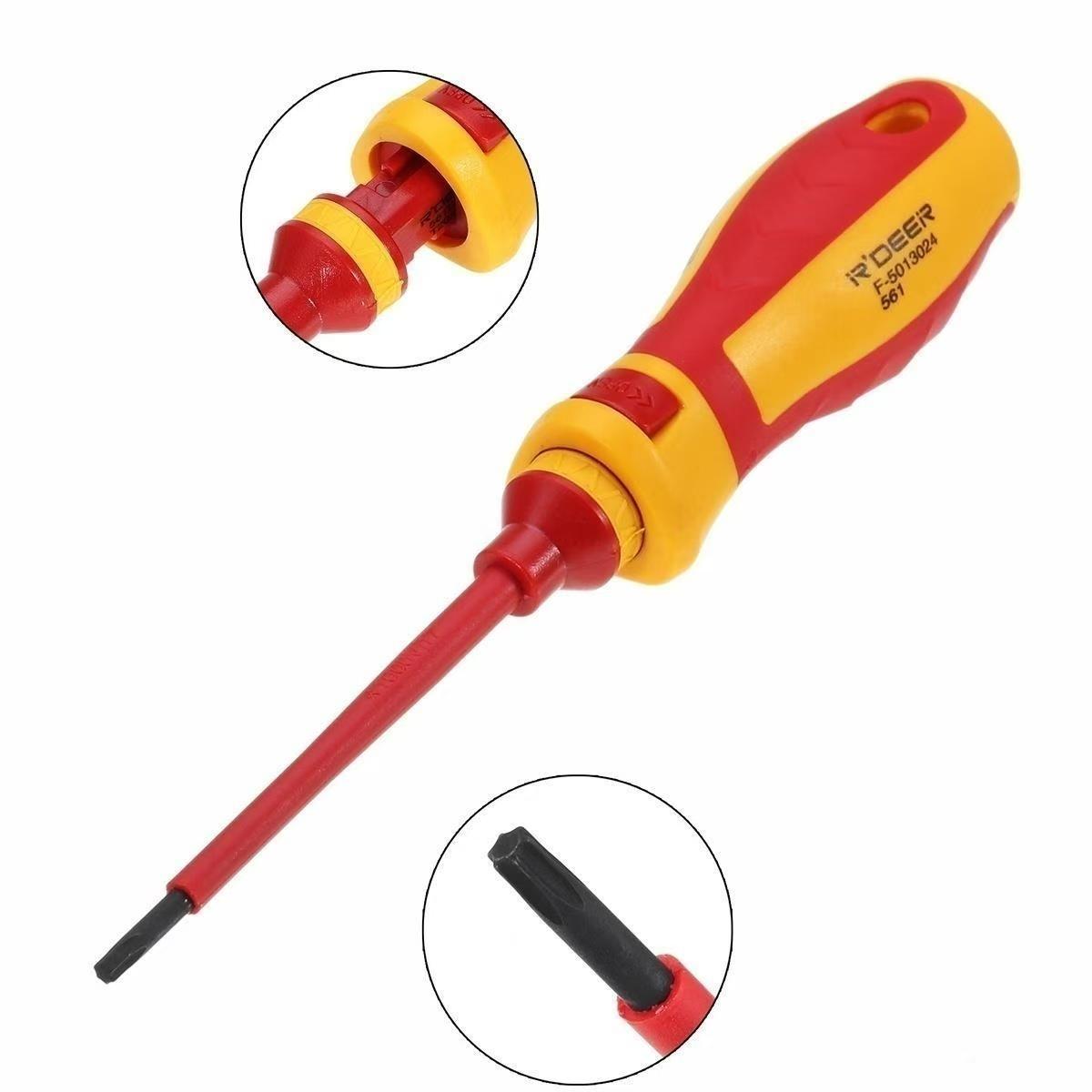 VDE Insulated Screwdriver Set, High Pressure Electrician Screwdriver Set, Multifunctional Screwdriver Set for Home & Office