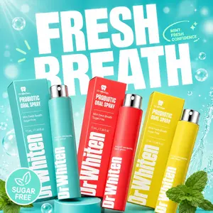 Probiotic Oral Spray for Fresh Breath, Peach & Mint Flavors - 11ml Portable, Sugar-Free Mist for Long-Lasting Oral Care