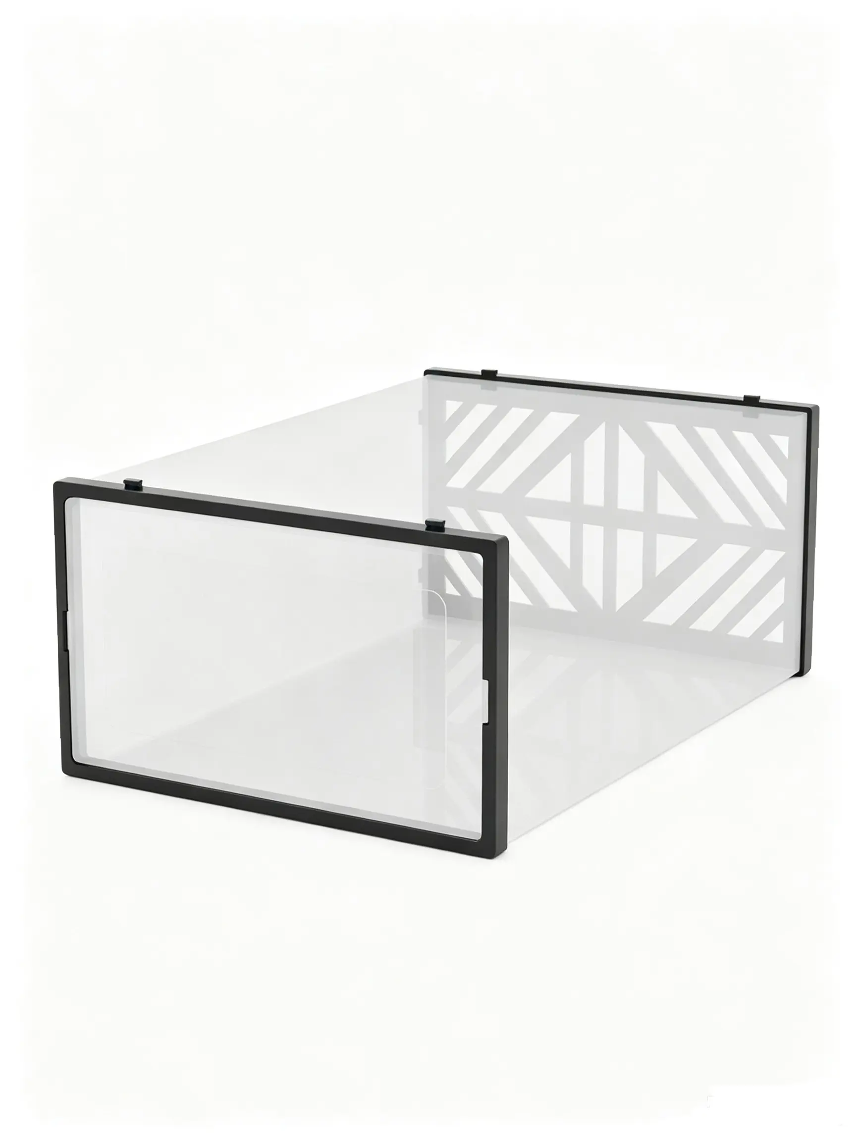 Under-Bed Toy Storage and Organizer Box, Clear Plastic Organizers, Transparent Plastic Stackable Shoe Display, Sneaker Storage Container, 12/18 Shoe Boxes