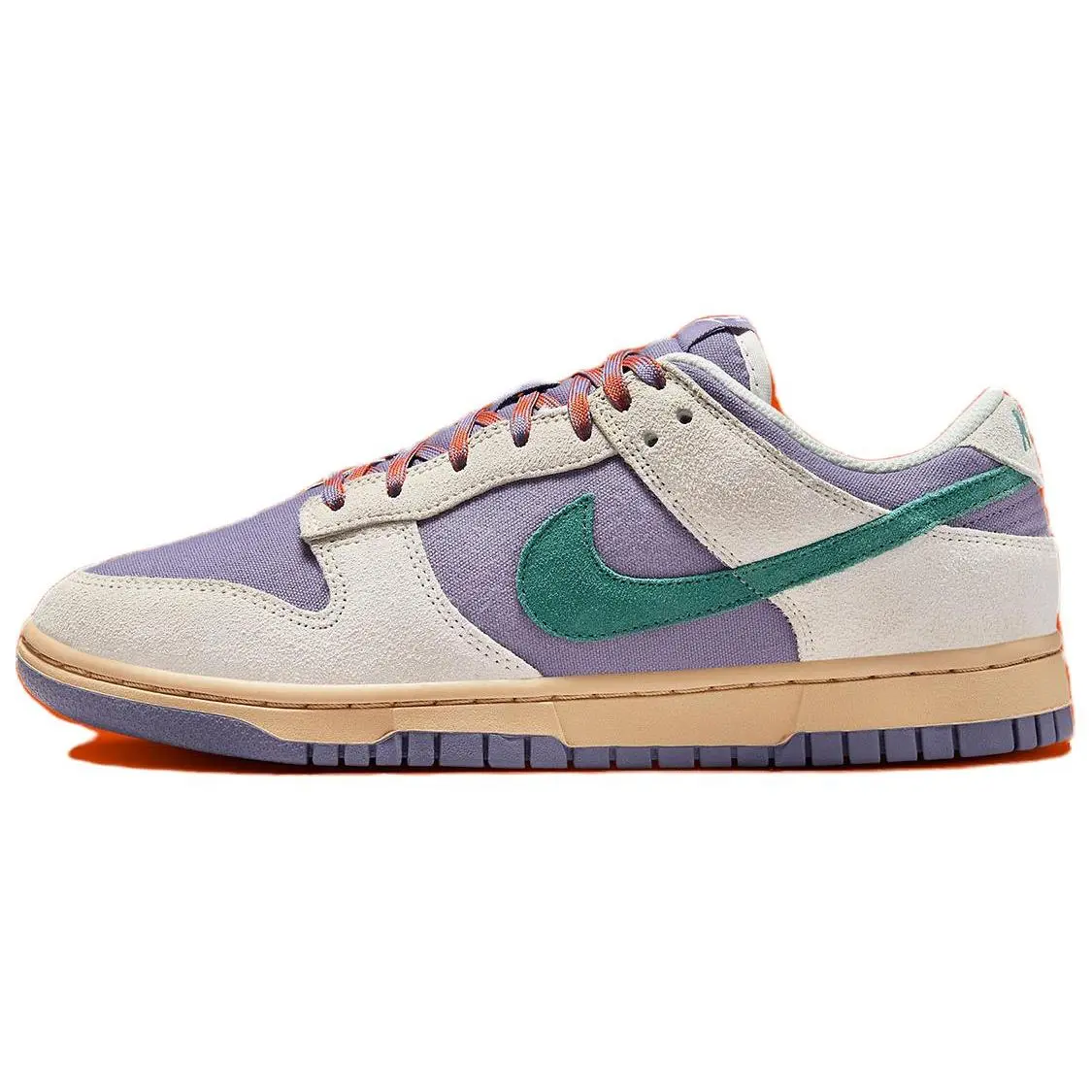 Nike Dunk Low Women's White and Purple Casual Sneakers Verifiable, with credentials and supporting global authentication