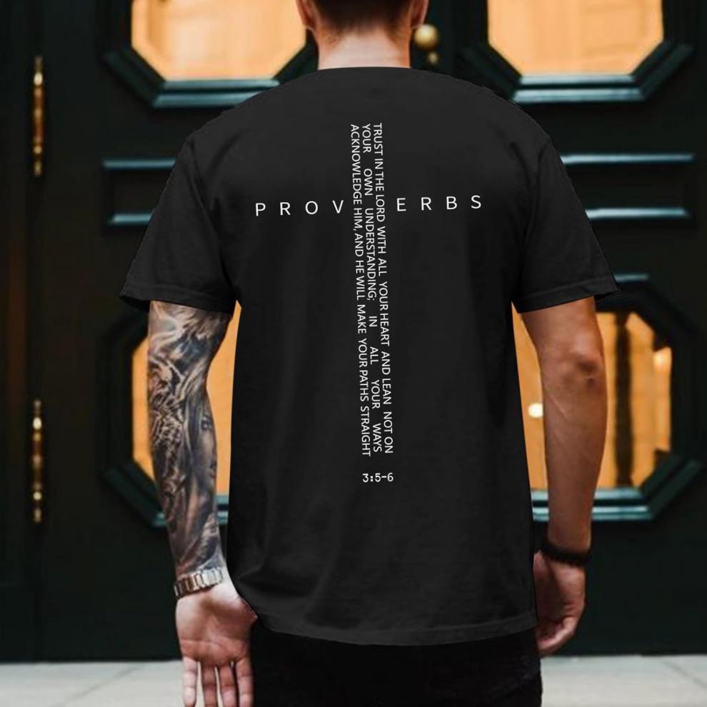 Vintage Inspired Christian T Shirts for Men Religious Graphic Cotton Tee with Cross Print Comfort Fit Short Sleeve Casual Top Biblical Apparel