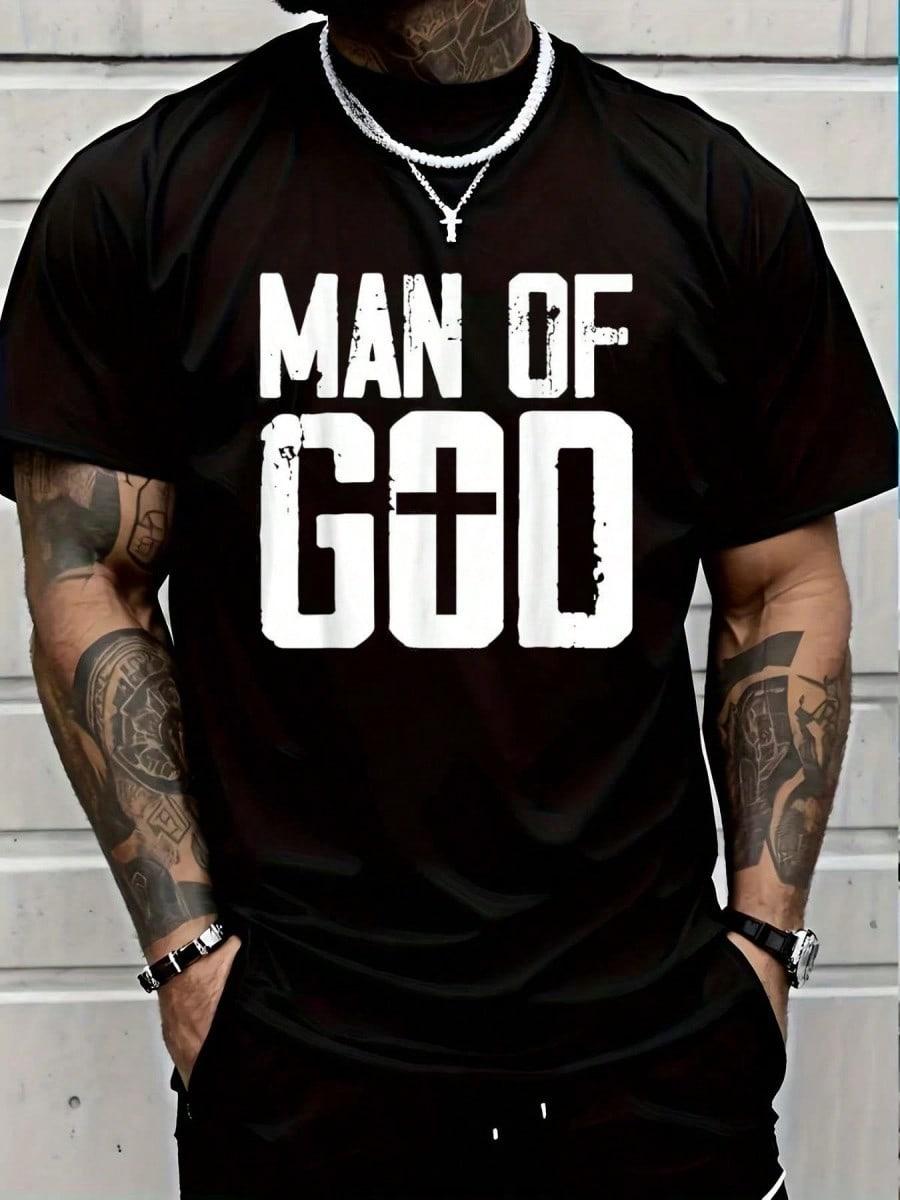 100% Cotton Man Of God I Jesus T-Shirt Women's Men Graphic Tee