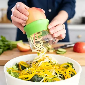 1pc Spiral Creative Kitchen Multi Functional Grater Rotary Carrot And Cucumber Peeler And Slicer Vegetable Cutter