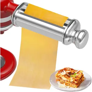 Pasta Roller for All  Stand Mixer, Electric Dough Roller with 8 Different Thickness Adjustments, Stainless Steel Pasta Paker Attachment Kitchen Aid Accessories and Attachments