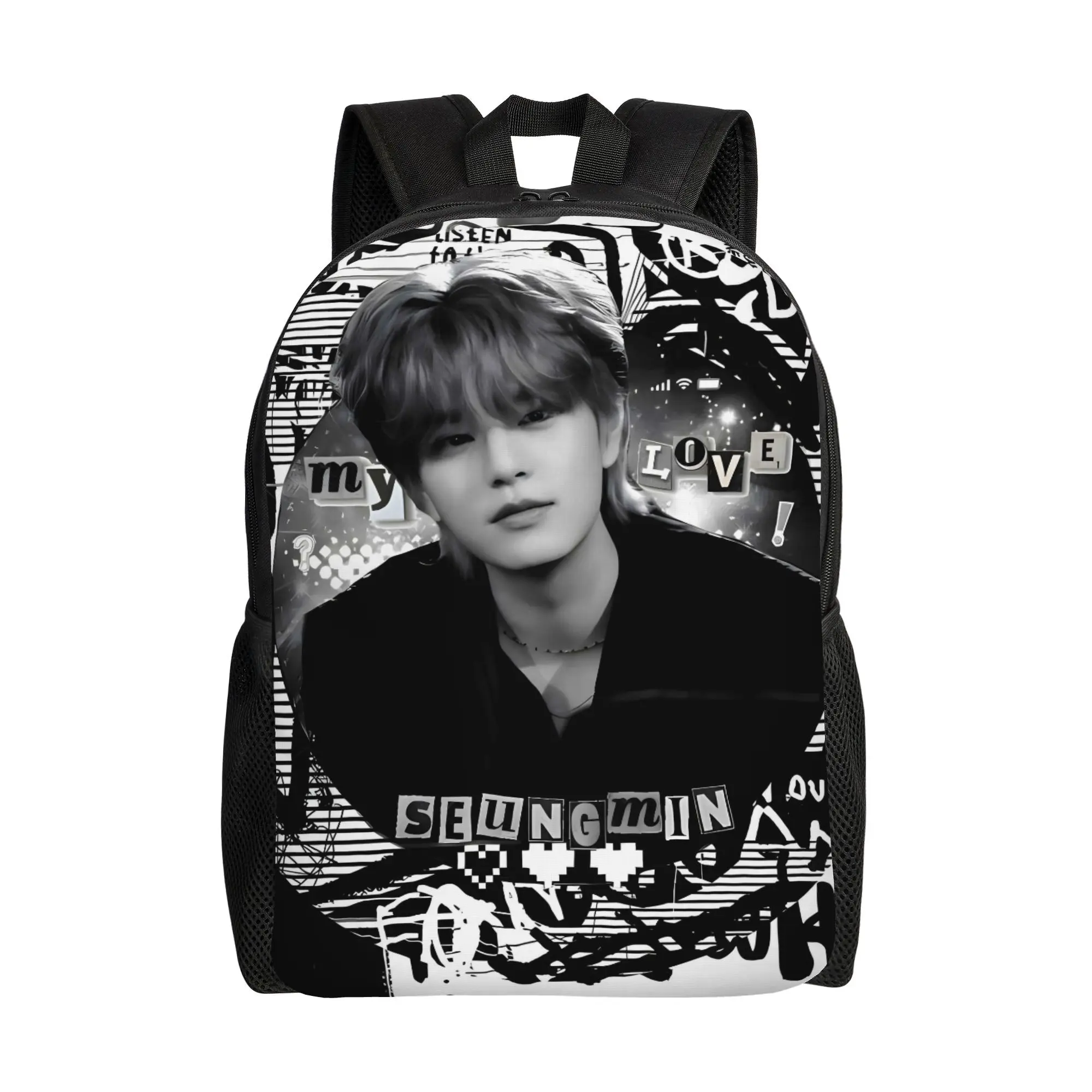 KPOP K-Seungmin Everyday Single Layer Backpack That Keeps It Easy A Go to Carry for Coffee Runs, Classes, Or City Wanders bookbag