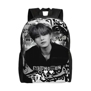 KPOP K-Seungmin Everyday Single Layer Backpack That Keeps It Easy A Go to Carry for Coffee Runs, Classes, Or City Wanders