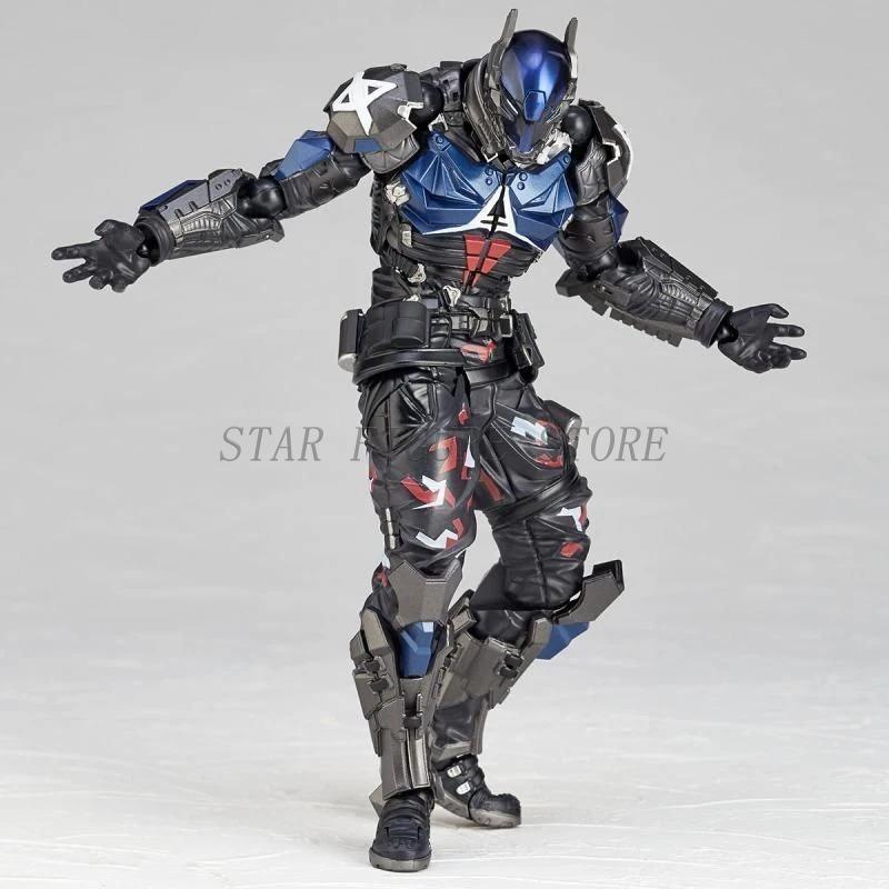 17cm AMAZING YAMAGUCHI Arkham Knight Action Figure PVC 024# Collectible Doll Ornaments Movable Bruce Wayne Figurine Model Toys