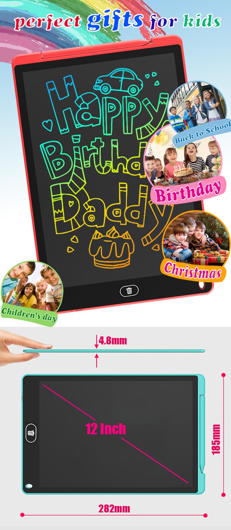 8.5/ 12 inch Writing Board Drawing Tablet LCD Screen Writing Digital Graphic Tablets Electronic Handwriting Pad Toys Gifts Child erasable