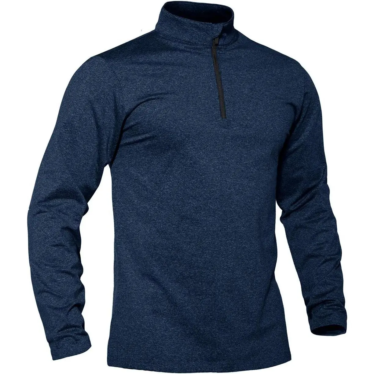 Men's Quarter Zip Pullover Long Sleeve Golf Sweatshirts 1/4 Zip Sweaters Winter Fleece Lined Thermal Shirt