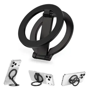 Magnetic Phone Ring Holder Grip,360° Rotation,Foldable MagSafe Stand,Two-Sided Magnetic Phone Kickstand,Phone Holder Car,Desk Phone Stand,For iPhone 17 Promax/16/15/14/13/12,For Samsung Galaxy S25/S24 FE S24 Ultra#SummerWins #DealsForYouDays