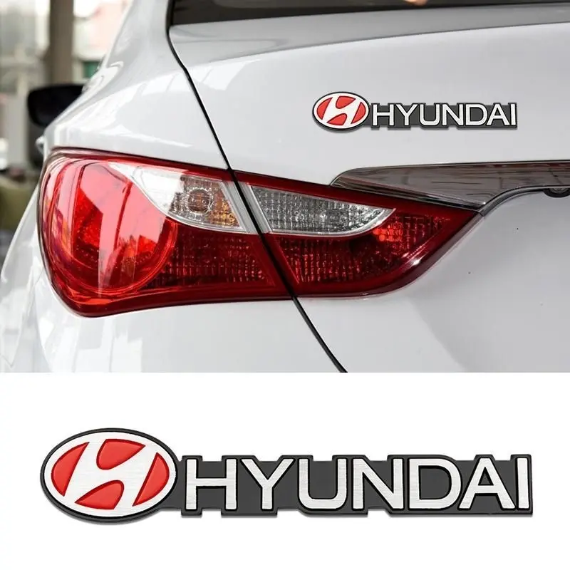 1pc 3D Abs Car Trunk Sticker, Hyundai Logo Car Stickers, Auto Badge Emblem, off Road Decals, for Hyundai Models