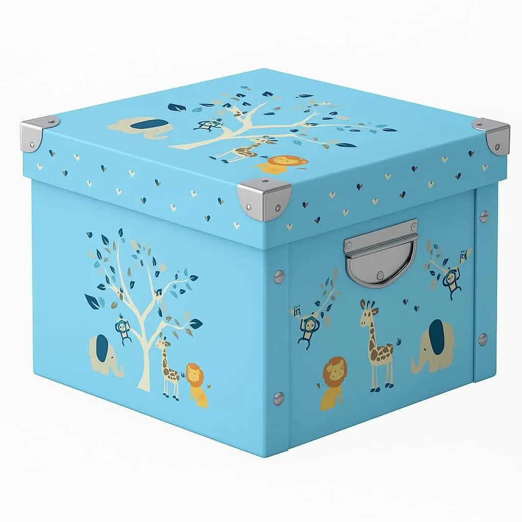Large Collapsible Baby Keepsake Box - Durable Memory Storage for Newborn Boys and Girls, Ideal Gift(Gift)