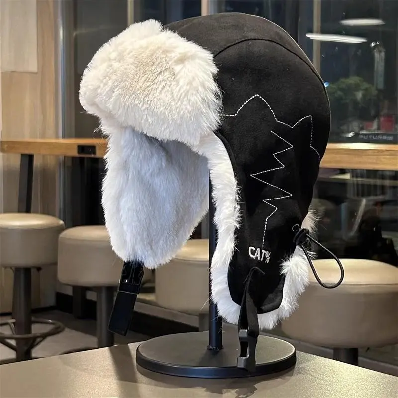 Y2K Retro Trapper Hat | Fleece Lined Warm Winter Flight Hat | Windproof Outdoor Beanie for Men Women | TikTok Trending 2025