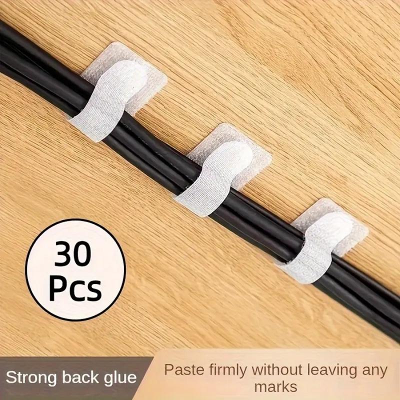10/30 Piece Black/white Self-adhesive Nylon Zip Ties, Quick Bonding, Suitable for Desktop and Electrical Wiring, Reusable Zip Ties 10/30 Piece Black/white Self-adhesive Nylon Zip Ties, Quick Bonding, Suitable for Desktop and Electrical Wiring, Reusable Zip Ties