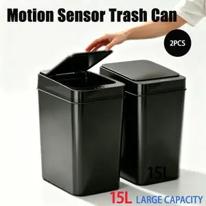 Automatic Motion Sensor Waste Bin for Office, Bathroom, Bedroom Nordic Minimalist Style, Space-Saving Multifunctional Home Gadgets Eco-Friendly Daily Supplies