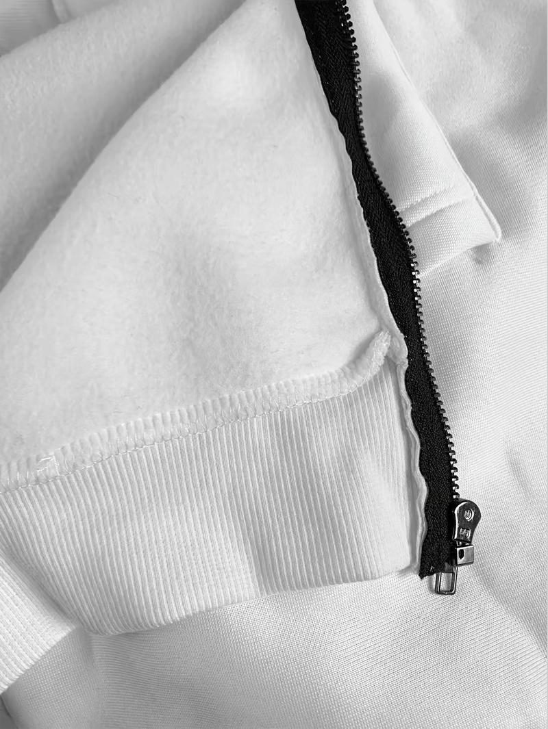 1pc TNZI men's full zipper windproof mask hoodie long-sleeved jacket versatile and fashionable urban style, with zippers and pockets - warm, windproof and durable, suitable for daily or outdoor autumn/winter wear