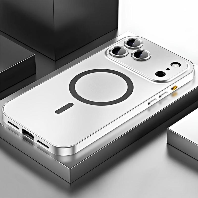 ACCE Original Nano Matte New Large Window Glass Lens Camera Protective Support Magnetic Phone Case, Suitable For iPhone 17 16 15 14 13 12 11 Pro Max Plus Shockproof Phone Case