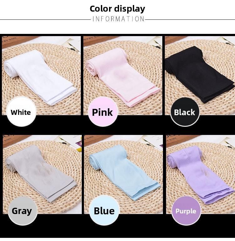 7-piece pack, black + white + gray + skin + pink + blue + purple ice sleeves, summer sunscreen sleeves, women's UV-proof ice sleeves, men's arm guards, driving and riding arm guards, ice silk sleeves