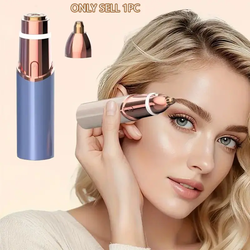 New Women's Electric Brow Trimmer, USB Rechargeable, Mini Razor for Brows, Nose, Lips, Full Face Care, Ideal for Beginners, Eyebrow Shaper, Eyebrow Shaping Tool