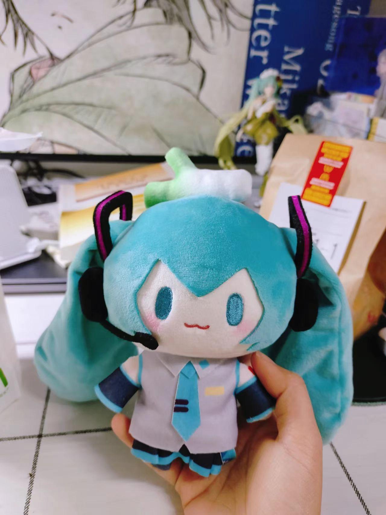 15cm Hatsune Miku Fufu Plush Doll Kawaii Q Version Figure Plush Doll Anime Presents Girlfriend Stuffed Toy Collection Gift