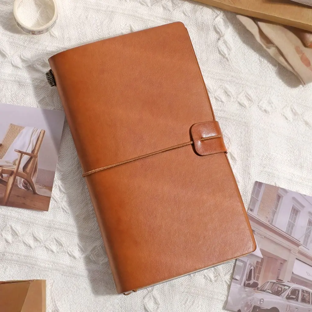 A6 Vintage Binding Notebook, PU Leather Detachable Travel Diary, High-End Travel Journal, Paper Memo Pad, Perfect for Note-Taking