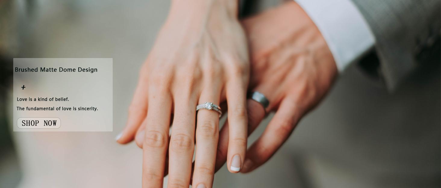 Jstyle Stainless Steel Rings for Men Wedding Ring Cool Simple Band 8MM Width 3 Pcs A Set