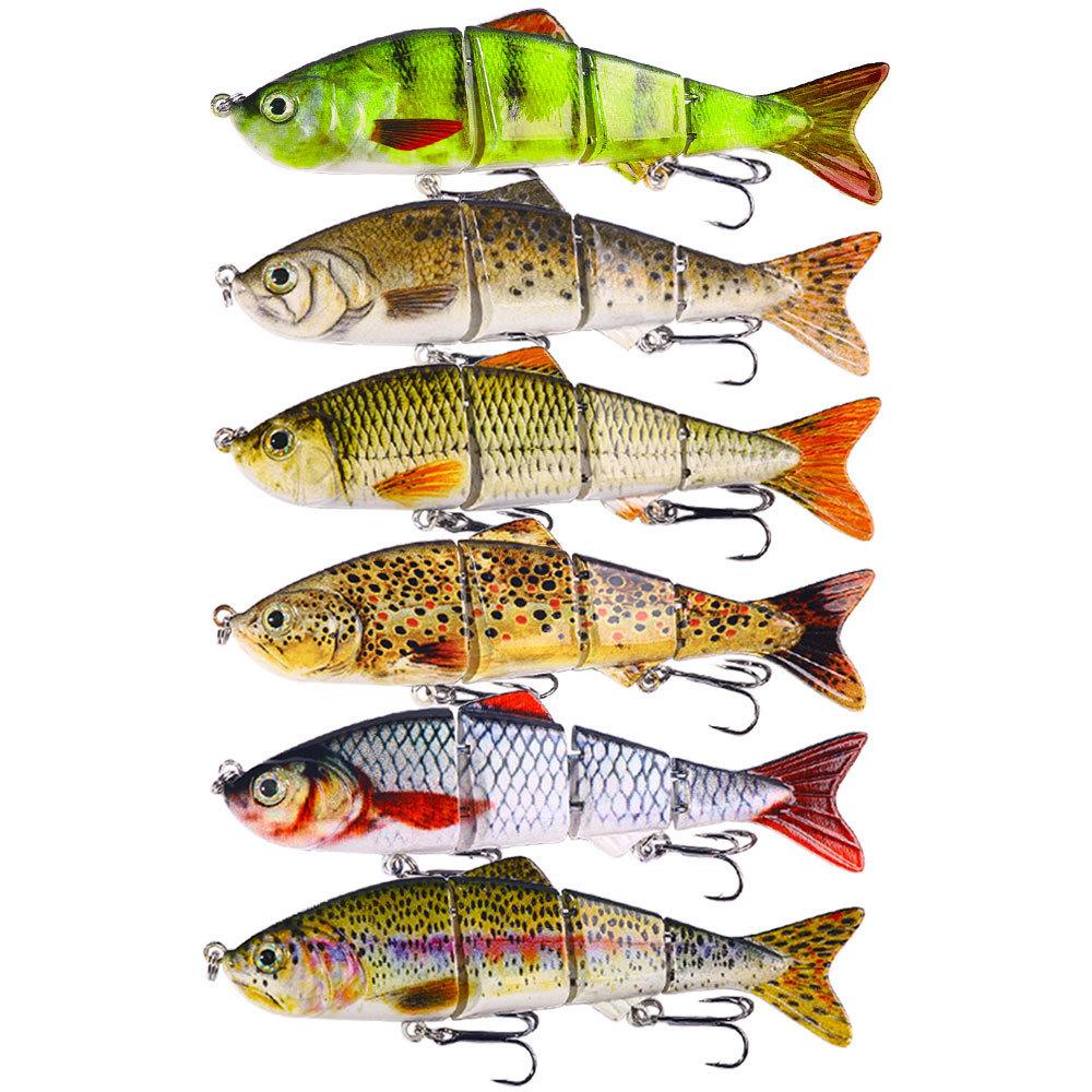 Multi-section Luya bait 12CM16.8G sea fishing Luya bait simulation bait Multi-section bait set