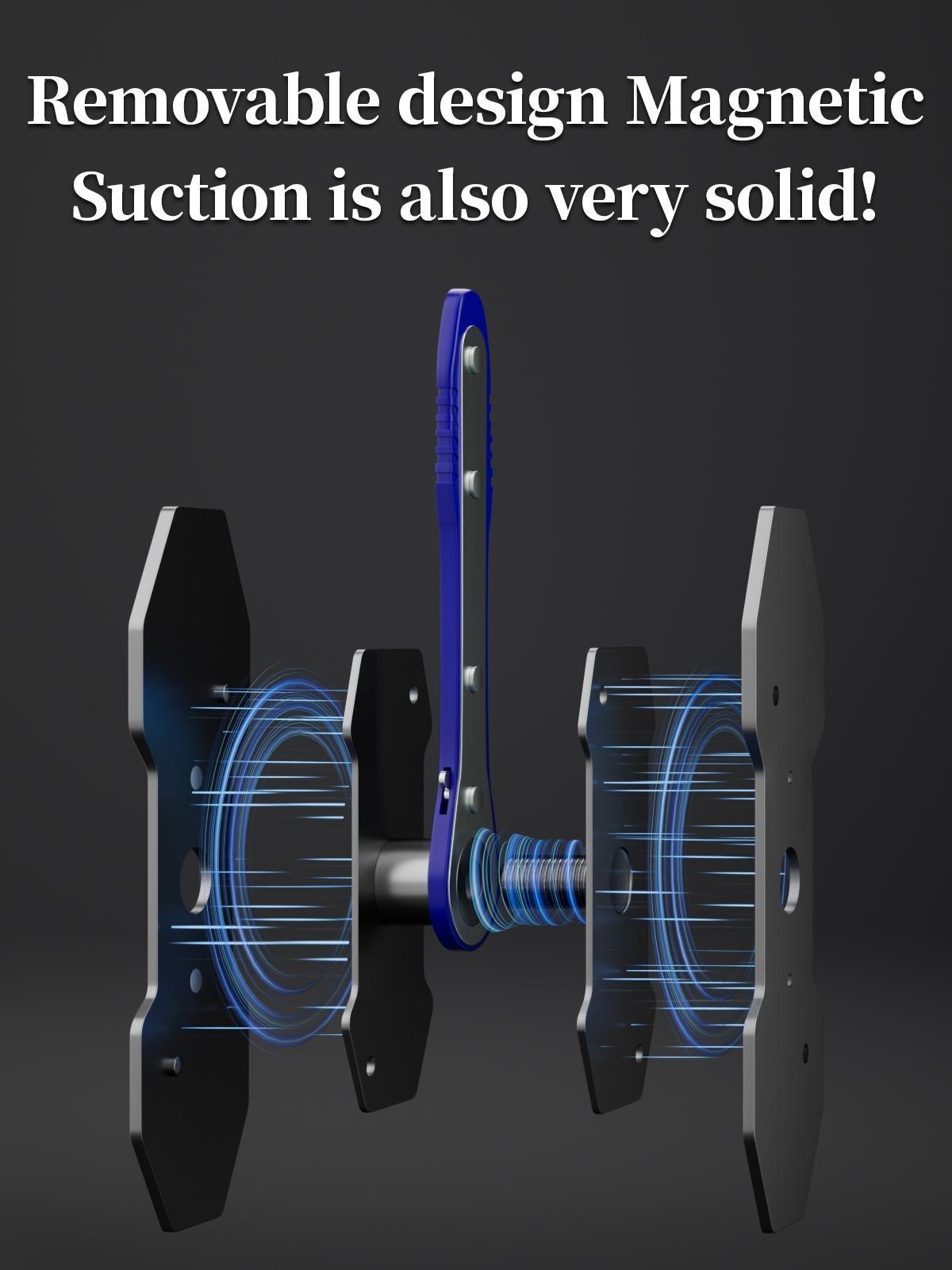 Brake Caliper Piston Press Tool for Single, Dual & Quad Piston Disc Brakes – 360° Rotating Ratchet Wrench, Effort-Saving Automotive Brake Repair Tool for Car Maintenance