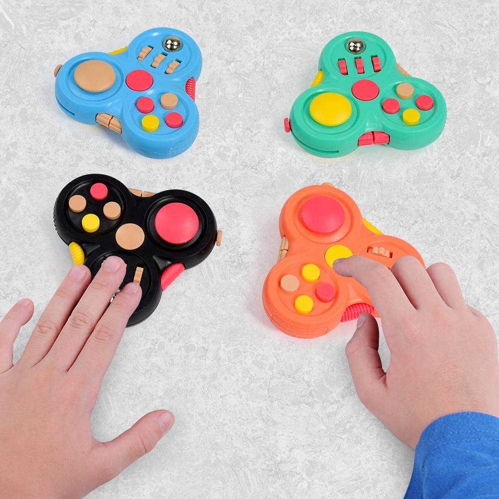 Children's Stress-Relief Fidget Spinner Toy--Silent Sensory Rotating Cube Game, Suitable for Children Over 3 Years Old
