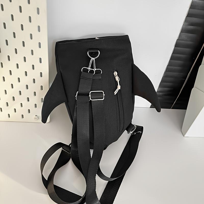 Stylish And Casual Single-Shoulder Backpack That Can Also Be Worn As a Double-Shoulder Bag, Perfect for Couples. This Trendy Shark-Themed Backpack Is Suitable for High School And College Freshmen, Ideal for Travel .