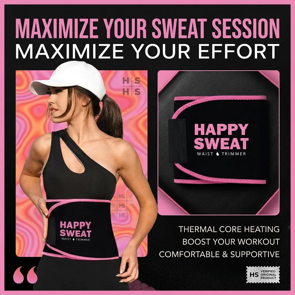Waist Trainer Sweat Belt for Women, Adjustable Compression Wrap for Core Support, Gym Training & Daily Workouts, Daily Gym Training