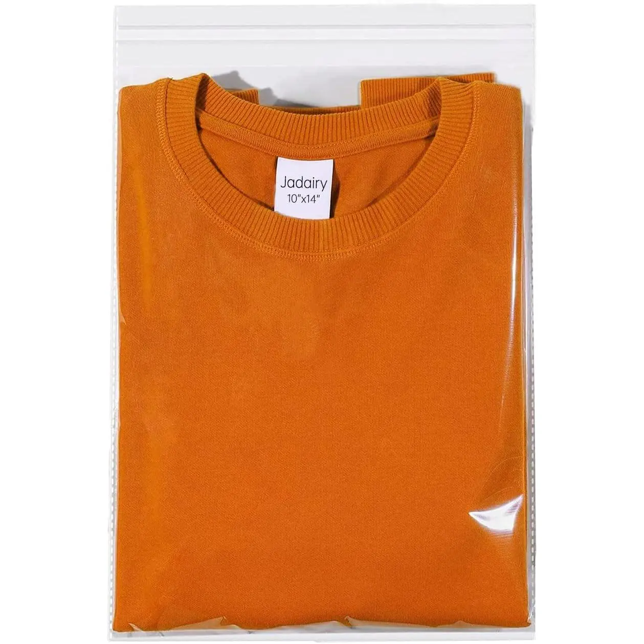 Self Sealing Cellophane Bags, Clear, 10x14 in, 100 count | Resealable, For Packaging Shirt