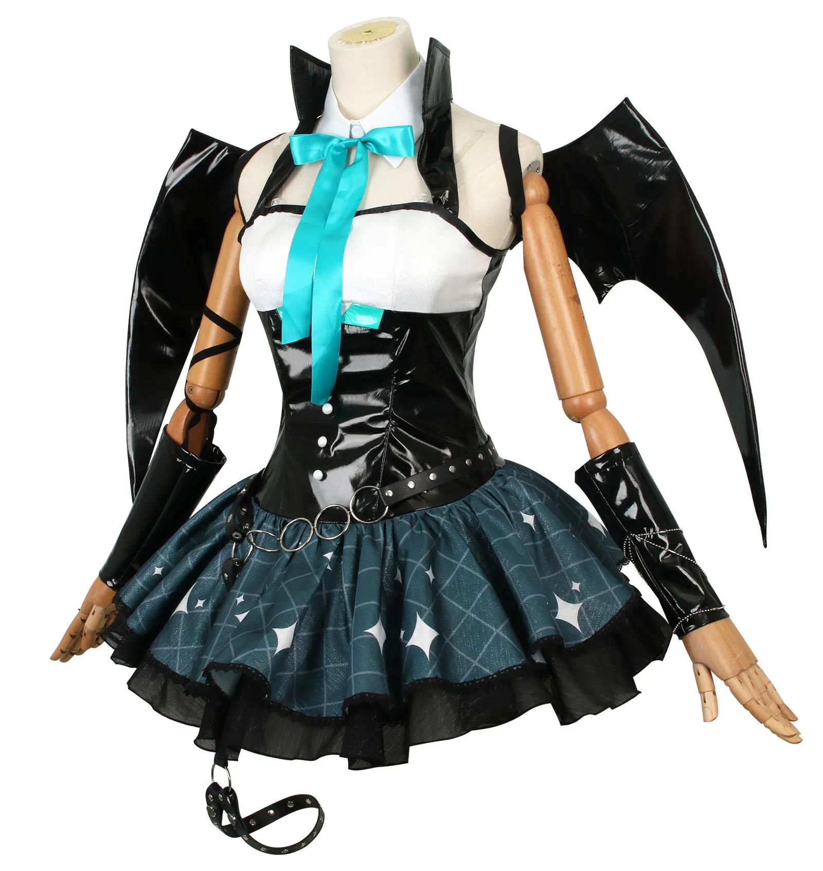 Demon Miku Cosplay Rascal Costume Miku X Rascal Little Devil Halloween Miku Villains Rascal Fanart Rasukaru Outfits Miku Cos # 1