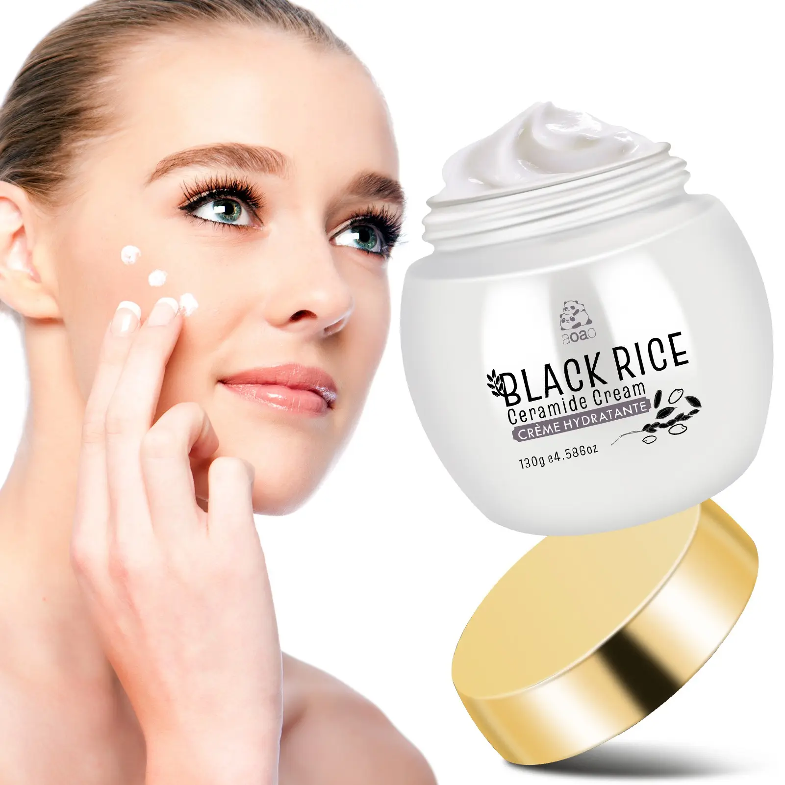 Rice Face Cream, Moisturizing & Nourishing Skin Care, Gentle Formula for All Skin Types, Daily Use Facial Treatment