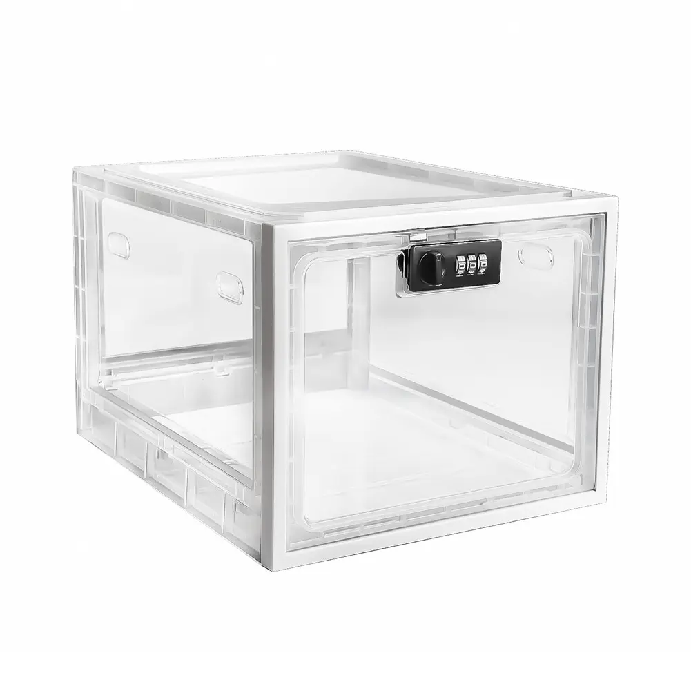Lock Box for Medicines, Food and Electronic Devices, Cell Phones in One Convenient Container, Transparent