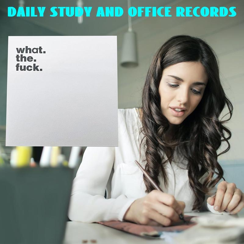 4/8 Pcs Funny Sticky Note, Funny Spoof -it Notes and Pens,  Off Sticky Notes for Study Office Supplies, Notebook Labels,  (8PCS)