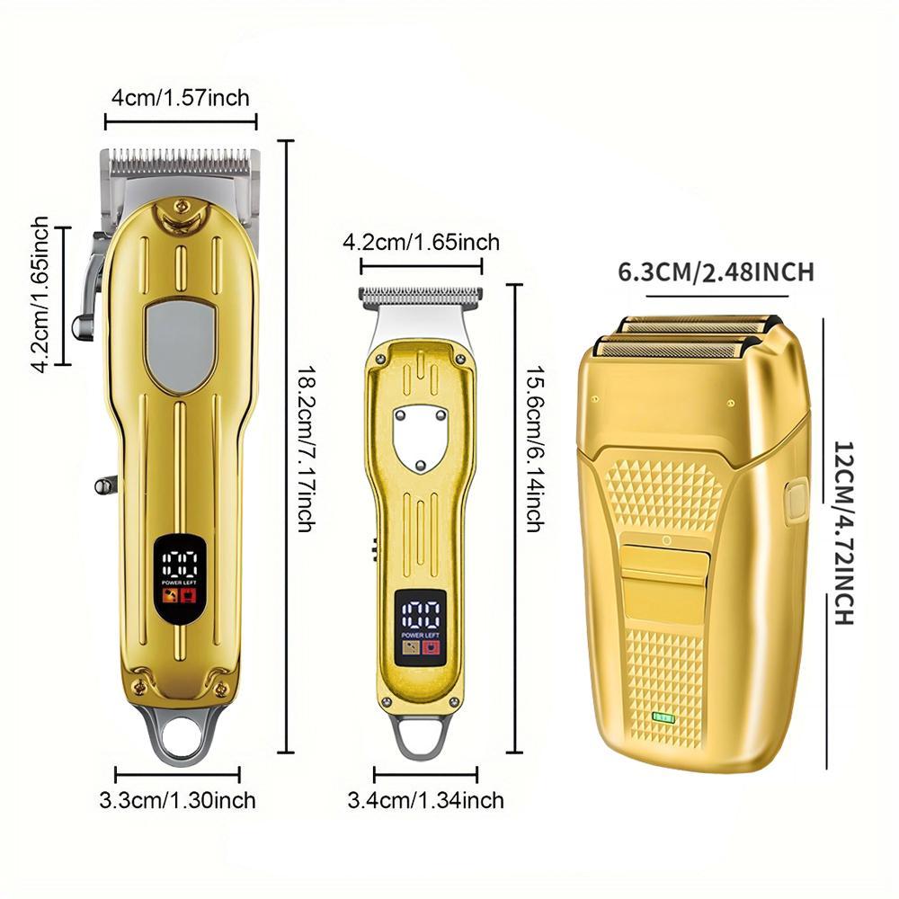 4 in 1 Hair Cutting Grooming Kit, 1 Set Professional Diffuser Hair Clippers and Shaver Set, Cordless Beard Trimming for Men, Rechargeable Barber Clippers Set, USB Rechargeable, Hair Trimmer Set