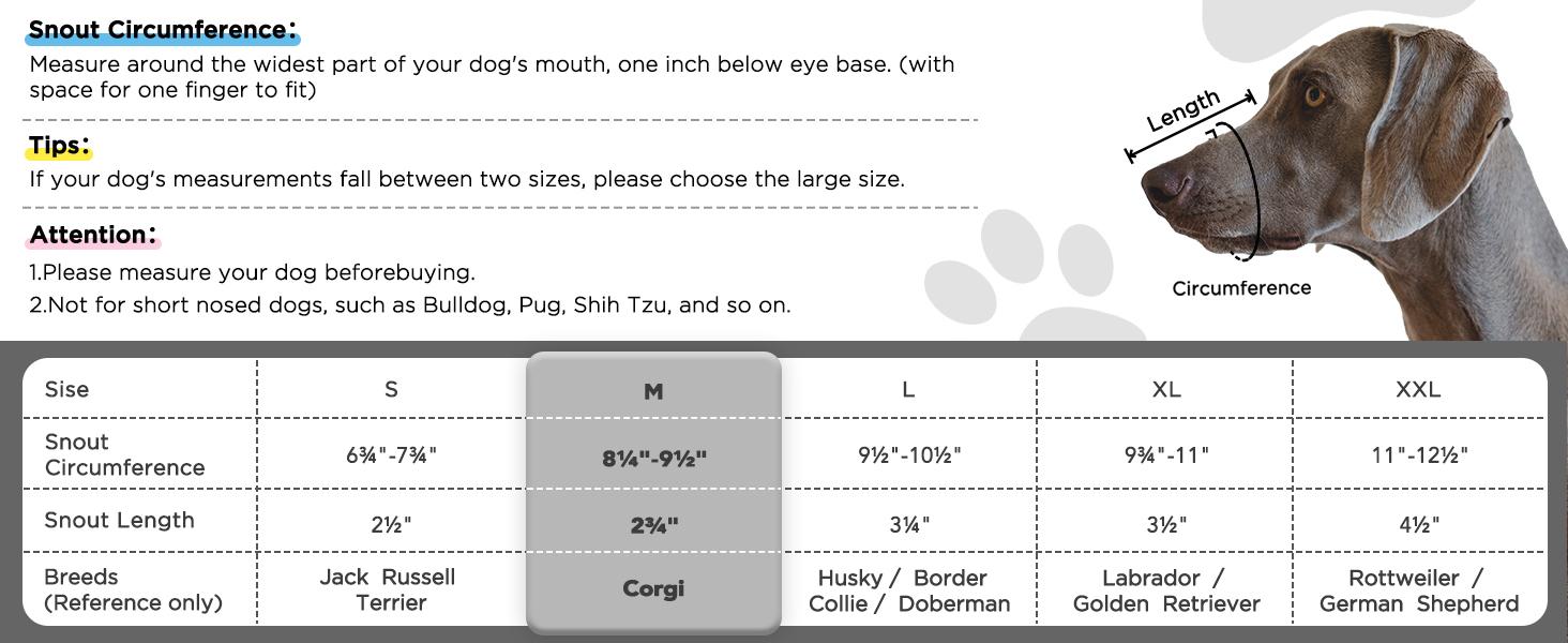 Dog Muzzle,Mesh Soft Muzzle for Small Medium Large Sized Dogs, Breathable Reflective Adjustable Puppy Muzzles with Collar for Scavenging Grooming Biting Chewing,Allows Panting and Drinking