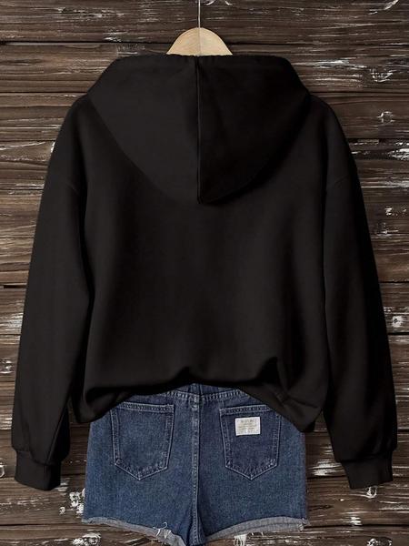 Women's Hooded Sweatshirt, Western Cow Print, Fashion Street Style, Casual Vintage Design, Fall & Winter Wear