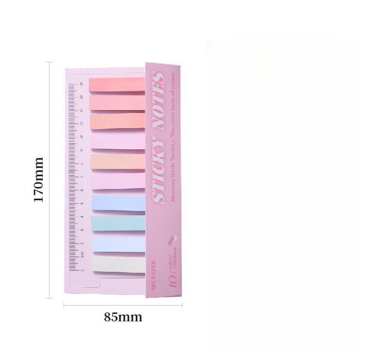 6 models 1200 index stickers Simple Morandi colour post it notes Gradient colour suitable for notebook reading marks